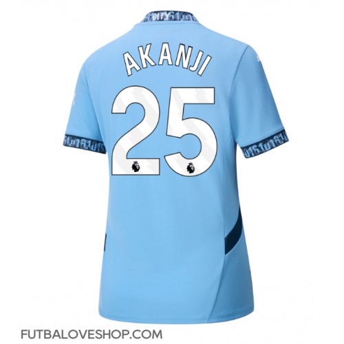 Dres Manchester City Manuel Akanji #25 Domáci pre Ženy 2024-25 Krátky Rukáv